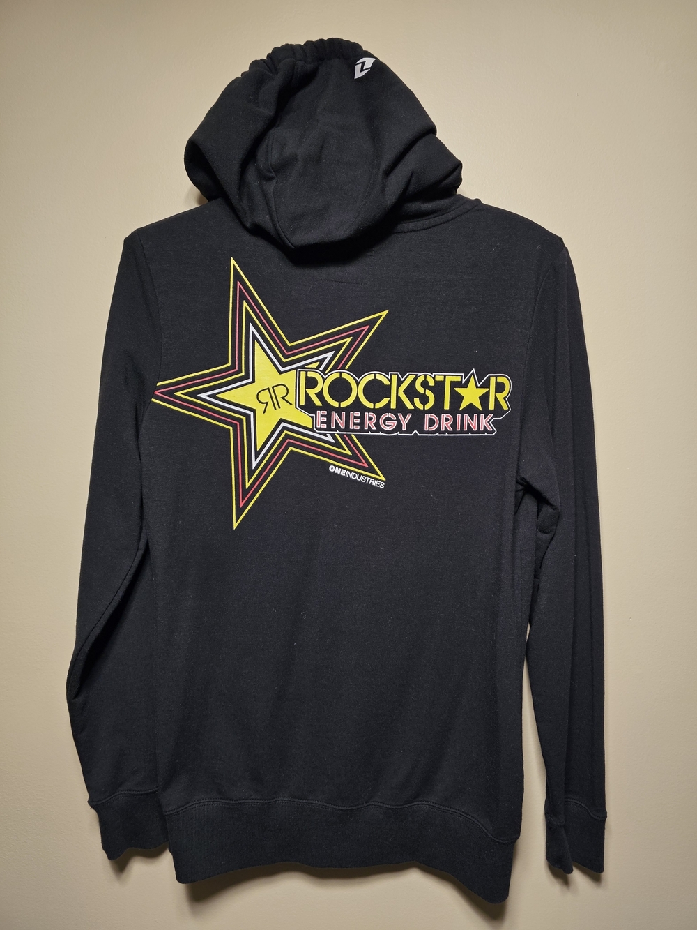 Y2k Rockstar Energy Zip Up Hoodie Sweater Womens MEDIUM